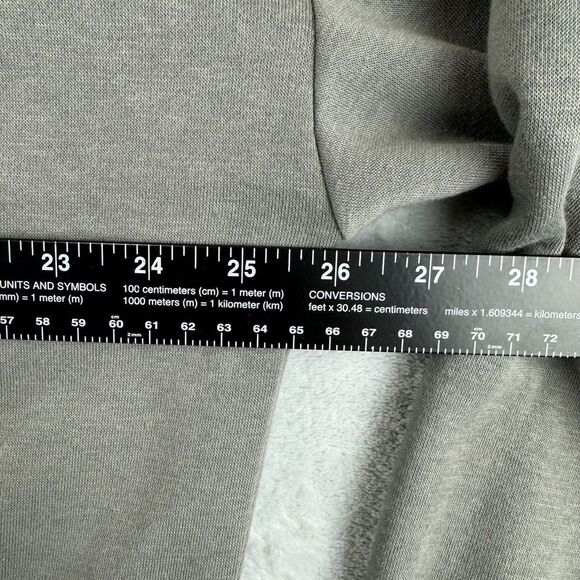 Snood Overside Hoodie Mens Small Grey Fearless Turtleneck Fleece Sweatshirt - Picture 10 of 14